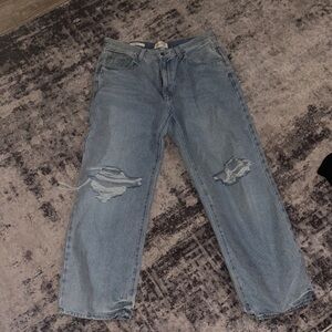 Classic Blue Distressed Women's Jeans